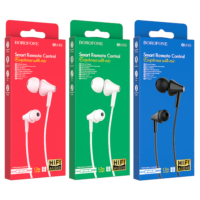 Наушники с микрофоном Borofone BM61 3.5mm Jack за 204 ₽ купить c бесплатной дост