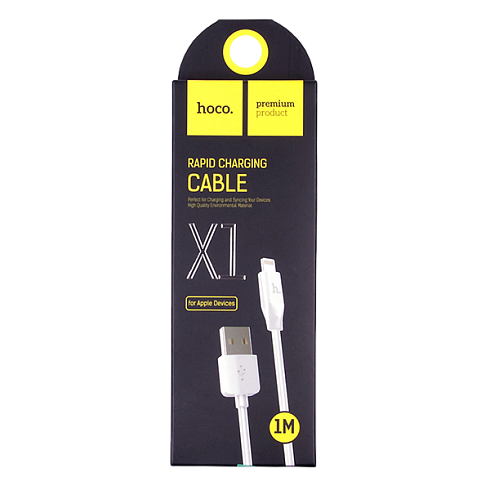USB дата кабель Lightning HOCO X1, 1m