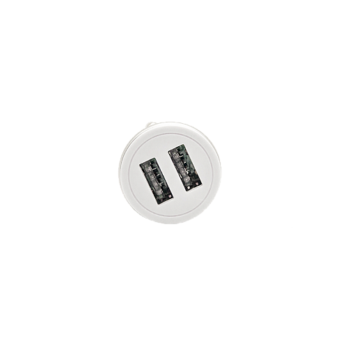 Автомобильное зарядное устройство USB EXPERTS CH-310, белое, 2.4A, 2xUSB