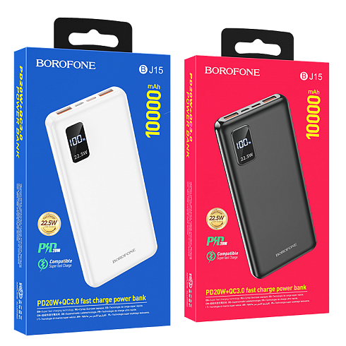 Внешний аккумулятор BOROFONE "BJ15 Wiseacre", 10 000 mAh