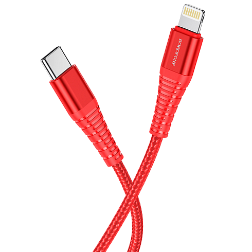 USB дата кабель Lightning - Type C BOROFONE "BU27"