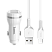Автомобильное зарядное устройство USB HOCO "Z27", с кабелем Type-C