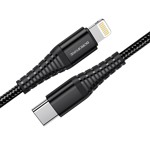 USB дата кабель Lightning - Type C BOROFONE "BU27"