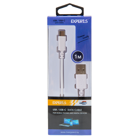 USB дата кабель EXPERTS USB-C (2.0), белый