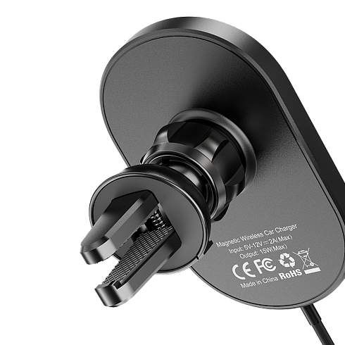 Держатель HOCO "CA90" на воздуховод, с беспроводной зарядкой