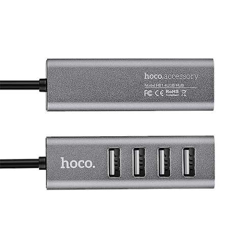 USB хаб HOCO “HB1” Type-C на 4 USB 2.0 порта