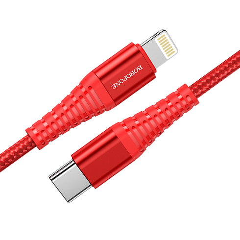 USB дата кабель Lightning - Type C BOROFONE "BU27"