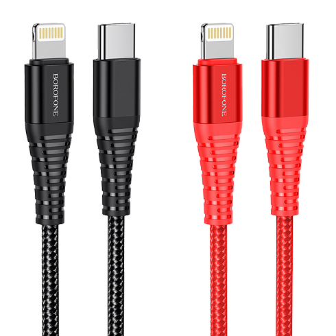 USB дата кабель Lightning - Type C BOROFONE "BU27"