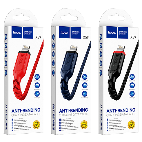 USB дата кабель Lightning HOCO "X59"
